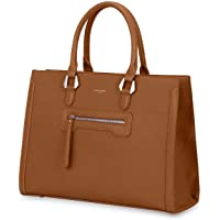 David Jones - Bolso de Mano Trabajo Mujer - Shopper Tote Bag PU Piel - Grande Bolso Bandolera Hombro Cuero Asa Superior…